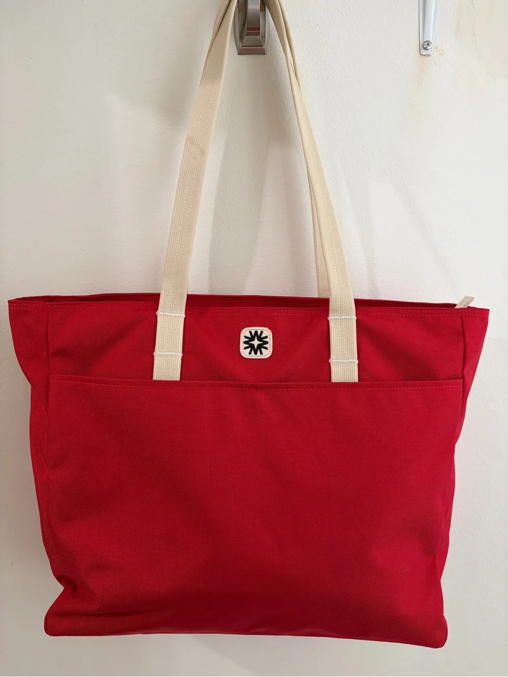 Walker Goods Valley Tote- Canvas Tote with Cream Straps - Picture 1 of 9